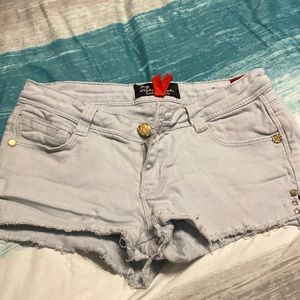 Light color Jean shorts